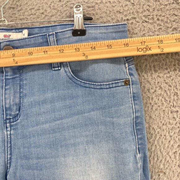Vineyard Vines Jeans Womens 10 Blue Light Stone Wash Denim Skinny Stretch Casual - Picture 7 of 11